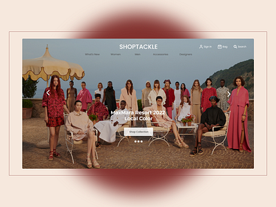 Shoptackle ecommerce fashion luxury ui ux ui ux design web design