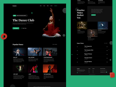 Landing Page branding creative dance dancer design landingpage ui ui design uiux ux web webdesign website
