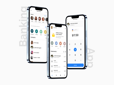 Mobile Banking App app app design banking design mobile payment ui ui design uiux user experience user interface ux