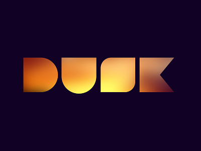 Dusk Interactive Logo dark purple design agency dusk glow identity interactive jenks logo moon orange seth yellow
