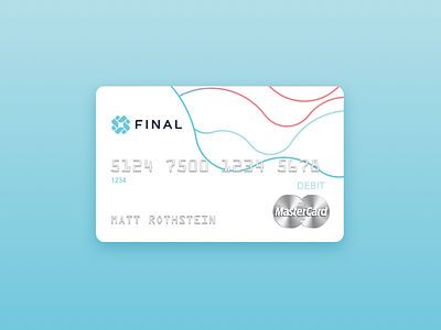Final Debit Card credit card final