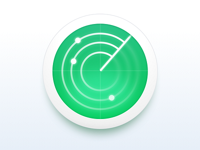 Monitoring Service Icon icon monitoring neumorphism radar