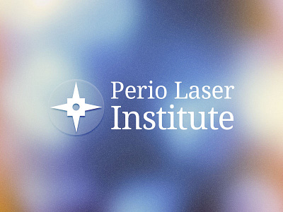 Perio Laser Institute Logo blue bokeh dental droid sans laser lights logo orange seth jenks vintage