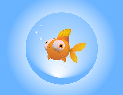 Crazy fish animation app crazy fish crazy fish illustration logo web