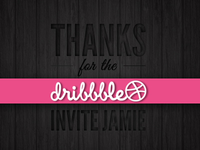 Thanks debut dribbble first shot invitation thanks