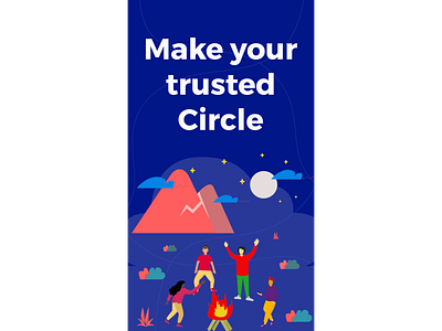 Circles playstore screen 2 app brand identity branding design illustration
