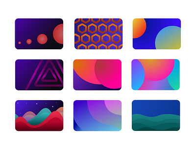 Credit Card Patterns made for Circles app branding credit cards design