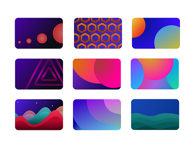 Credit Card Patterns made for Circles