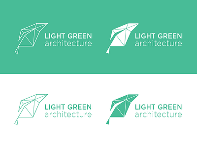 LGA Logo architecture branding green leaf logo