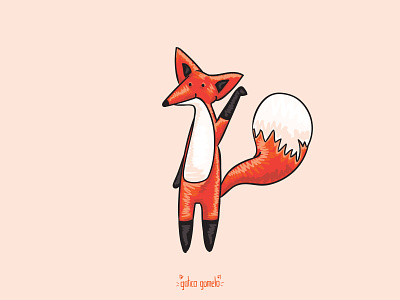 fox No.2 (from Foxes) art cute cute illustration digital art drawing fox foxes illustration illustration art illustrator kawaii vector vector art