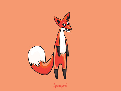 fox No.1 (from Foxes) art cute digital art digital artwork drawing fox foxes illustration illustrator kawaii vector art vector artwork