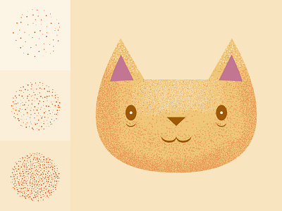 three adobe illustrator brushes and a cat