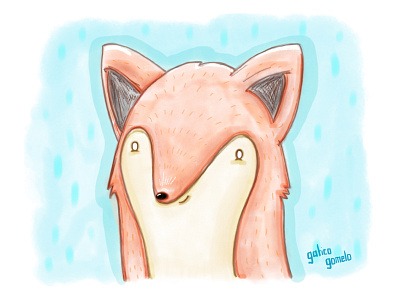 Watercolor (not really) fox