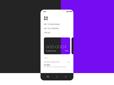 Fintech App concept