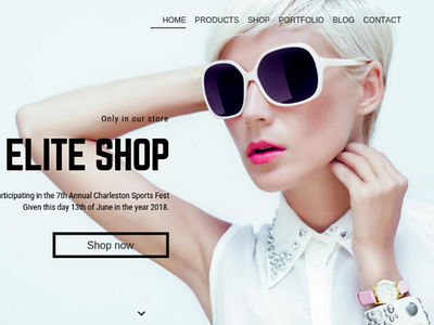 Slider elite shop web design