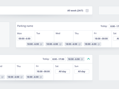 Complex schedules