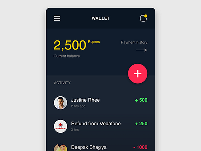 Wallet App cards currency experience design ios app mobile pay payment shop ui ux wallet