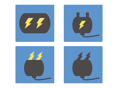Electric Logo (4 options) study on sketch design flat logo minimal ui ux