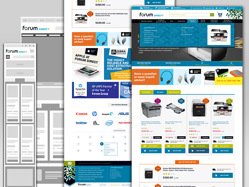 Forum Direct web design by valevale design on Dribbble