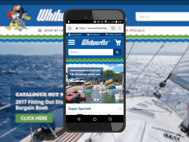 web design for Whitworths Marine digital design ecommerce web design front end direction graphic design motion graphic presentation redesign responsive design ui design ux design