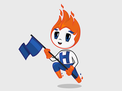 Brand Hero brandhero branding character fire illustration illustrator mascot vector