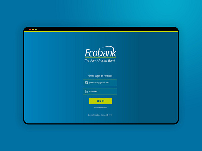 Ecobank Staff Portal login 2