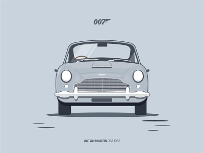 Aston Martin DB5 / 1963 007 aston martin atushos car db5 illustration james bond