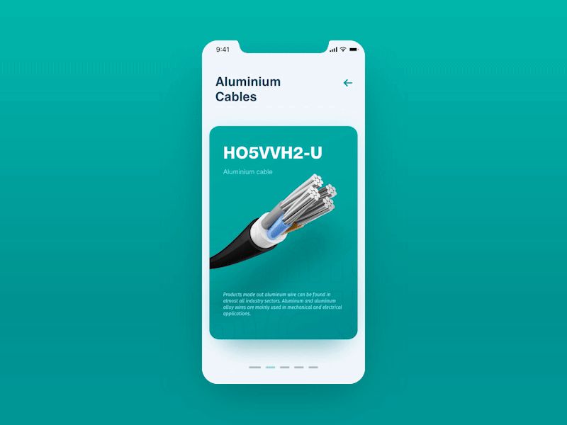 Electric cable catalog app ui adobe xd animation cable catalog design electro cable mobile mobile app motivation prototype shop ui ux