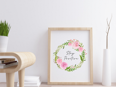 Pink Blush Wreath Wall Art