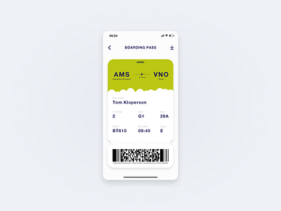 Boarding Pass - airBaltic