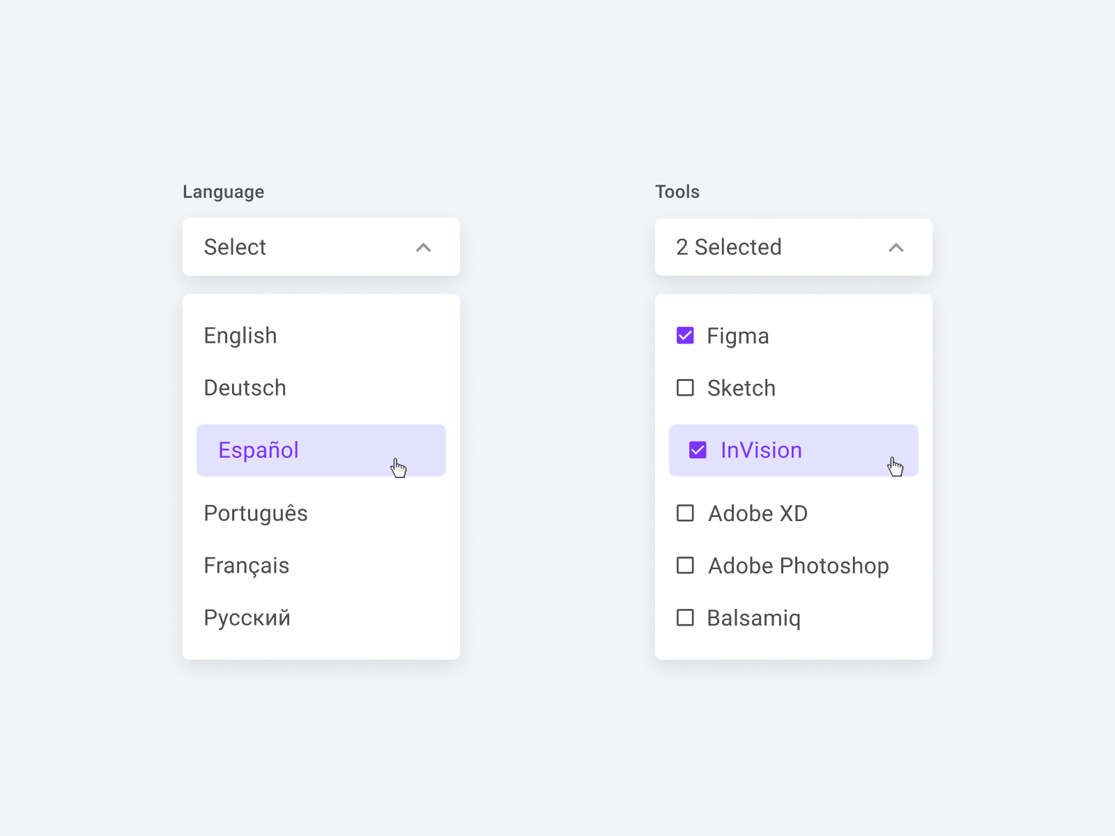 Dropdown Menu by Eligijus Kučikas on Dribbble