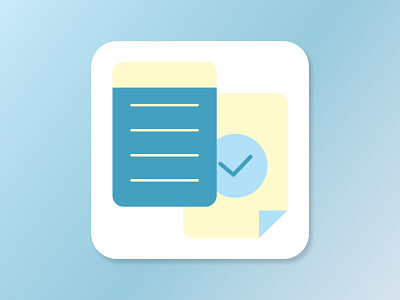 Notepad App Icon 005 adobe xd adobexd app app icon dailyui design gradient icon logo minimalistic mobile ui notepad simple smartphone ui user inteface ux vector web