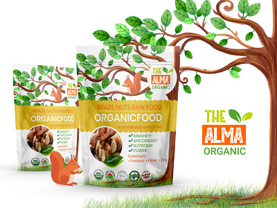 Organic Food antioxidant brazilnuts ecofriendly food graphicdesigner healthyeating healthyfood immunity love nutrition nuts packagedesign plantbased power rawfood vegan yummy