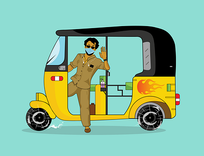 Proud AutoKaaran ! art auto automobile autorickshaw chennai comics covid super heroes illustration minimal ricksaw vector vector art vector illustration