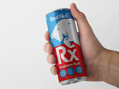 RedBull Rx branding clean design design logo minimal