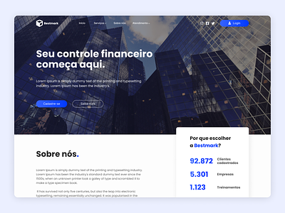 Finance Website - UI Project Study minimalist ui web website