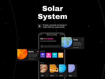 Solar System App illustration mobile mobile app mobile app design mobile ui solar system ui ui ux ui design uiux