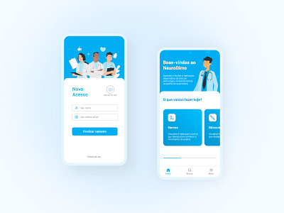 Doctor App - NeuroDimo app app design doctor medicine app minimalist mobile mobile ui ui uidesign uiux