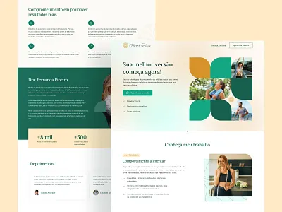 Doctor Website - Fernanda Ribeiro doctor medic medicine ui uiux web webdesign website