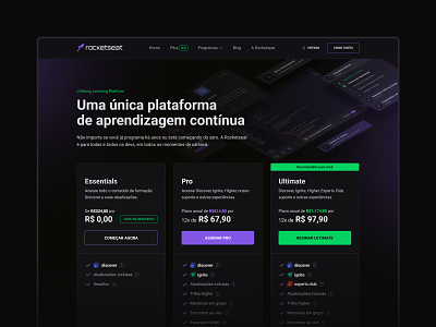 Pricing page - Rocketseat