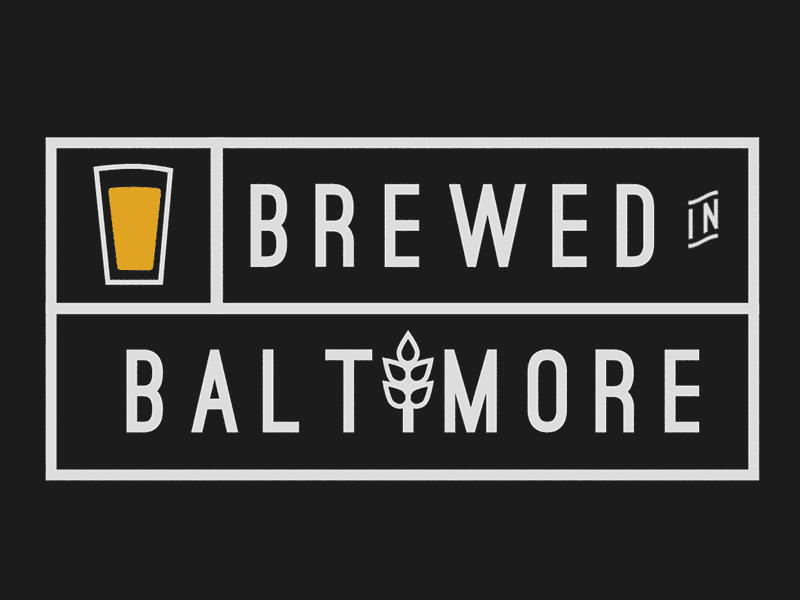 Brewed In Bmore Motion Identity Concept baltimore beer brewery concept identity logo motion