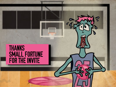 Zombie Dribble basketball character debut design dribble halloween illustration thanks type zombie