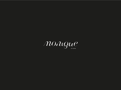 monique logo / cosmetic store branding logo store