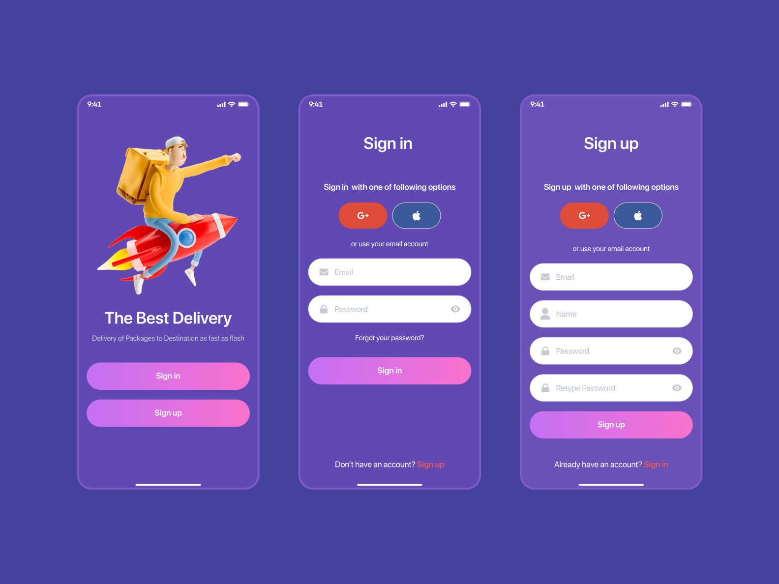 Sign in / Sign up design concept by MD MONIR HOSSAIN on Dribbble