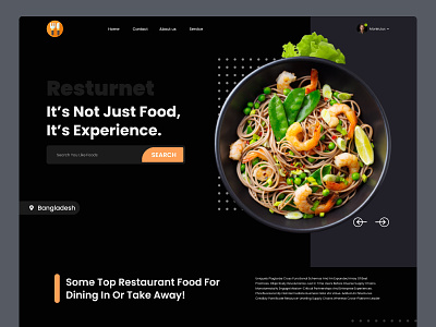 Food Delivery Landing page