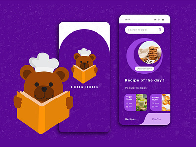 cookbook - recipe app ui design