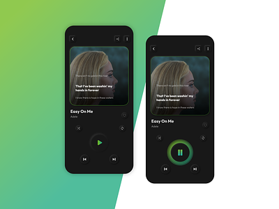 Music player - mobile app - ui ux