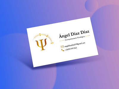 Tarjeta de presentación para psicólogo branding design graphic design illustration logo typography vector