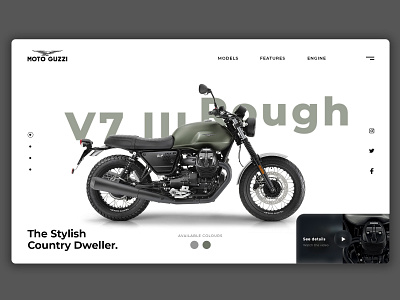 Moto Guzzi Web Concept By Sofian Nugraha On Dribbble