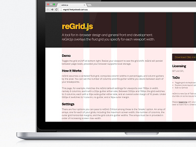 reGrid.js development grid javascript jquery layout plugin productivity responsive tool website